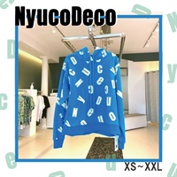【Nyuco Deco】カラフルロゴパーカー　オレンジorブルー